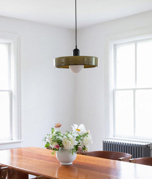 Morandi Glass Disc Orb Pendant Lamp