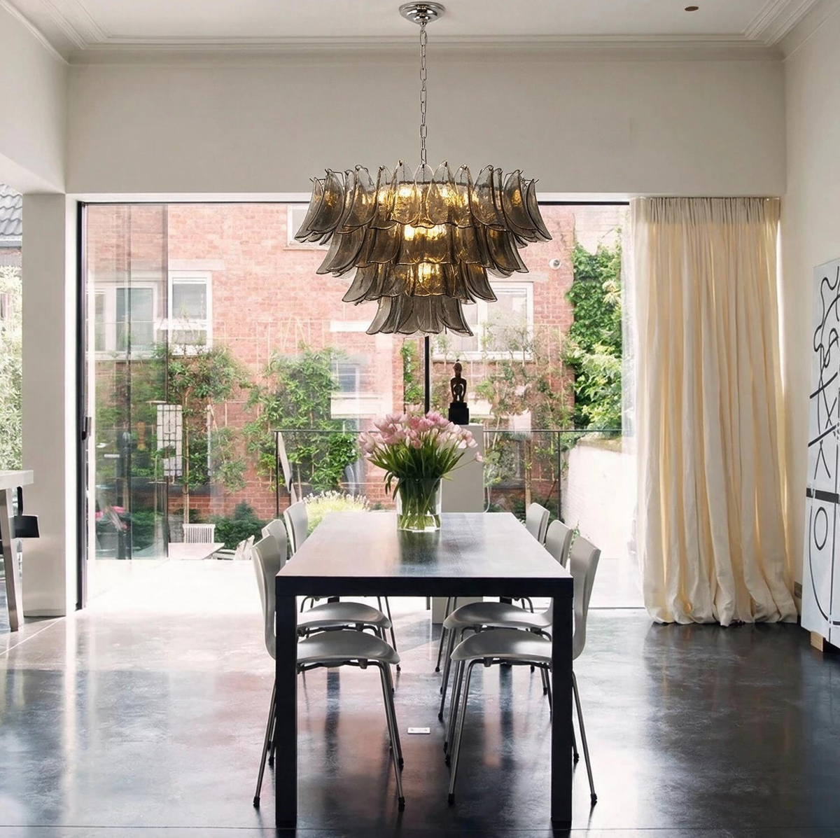 Fumé Oro Chandelier