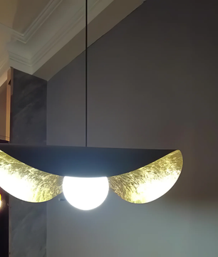 Curved Shell Pendant Light