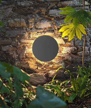 Plenilunio Full-Moon Backlit Outdoor Wall Light