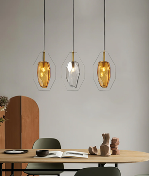 Faceted Gem Pendant Light