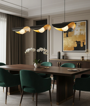 Curved Shell Pendant Light