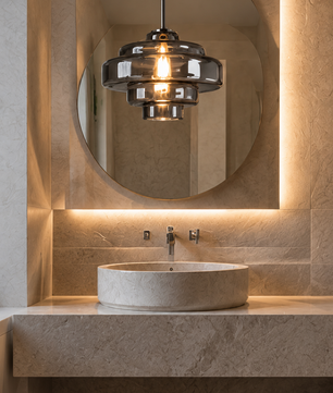 Tiered Glass Pendant Light