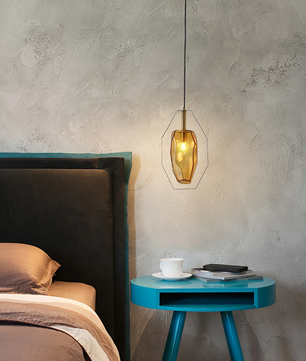 Faceted Gem Pendant Light