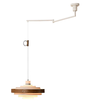 Layered Disc Swing Arm Pendant Light