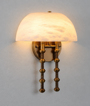 Méduse Alabaster Wall Sconce