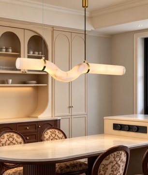 Onda Alabaster Linear Pendant