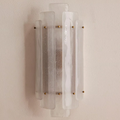  Frosted Glass & Brass
