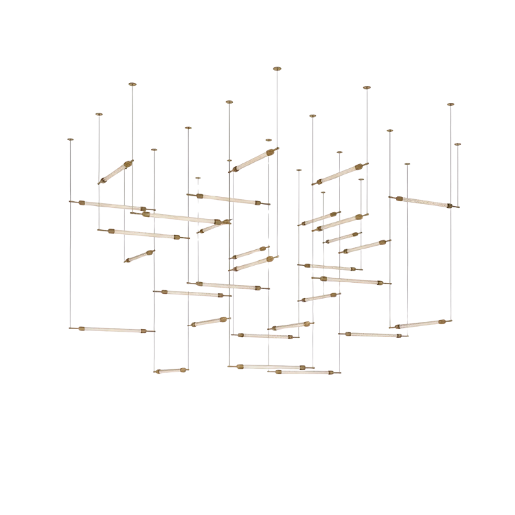 Crystal Grid Bespoken Chandelier