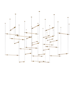 Crystal Grid Bespoken Chandelier