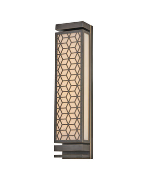 Reticolo Faux Marble Outdoor Wall Sconce