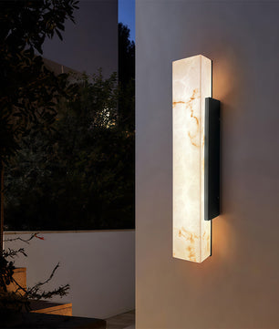 Alabastro Faux-Marble Linear Outdoor Wall Light