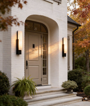 Sentinella Slim Outdoor Marble-Effect Wall Light