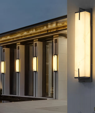 Sentinella Outdoor Marble-Effect Wall Light