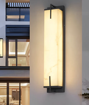 Sentinella Outdoor Marble-Effect Wall Light