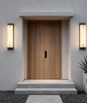 Sentinella Outdoor Marble-Effect Wall Light