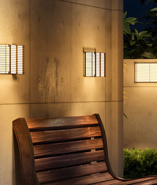 Persiana Louvered Outdoor Wall Light